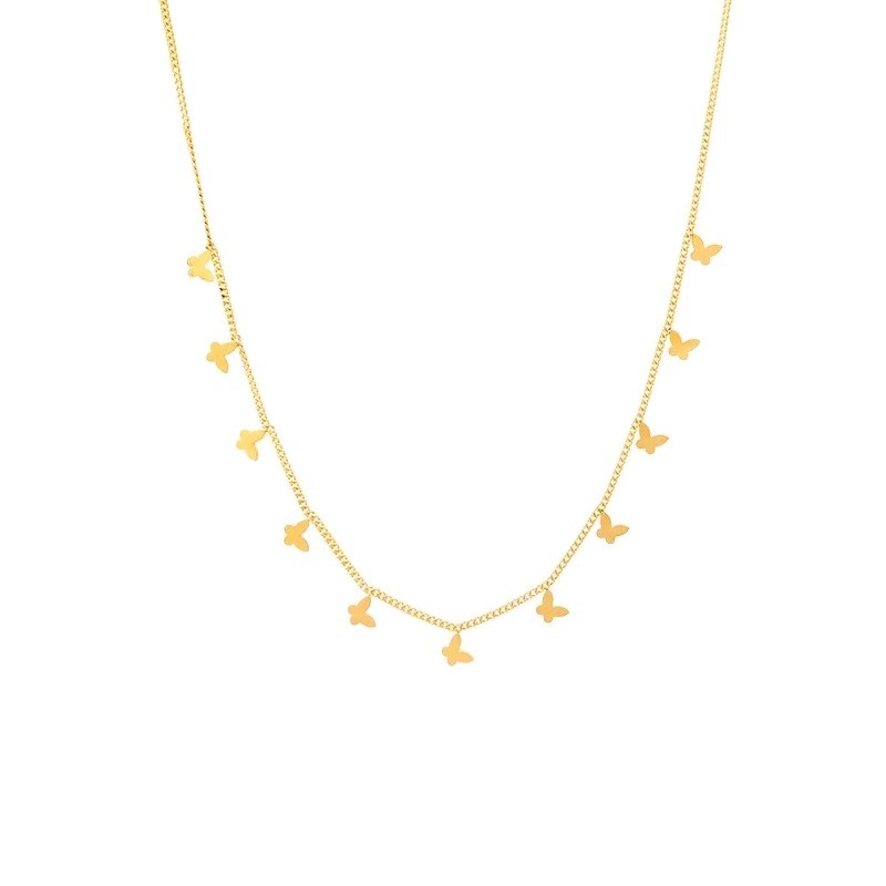 Multiple Small Butterfly Necklaces