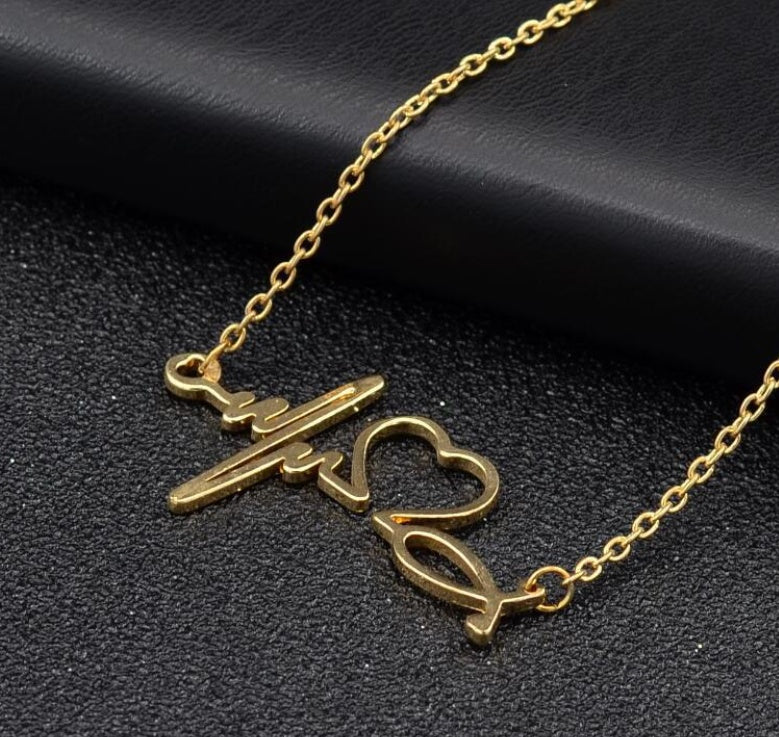 Women Love Heart Necklace