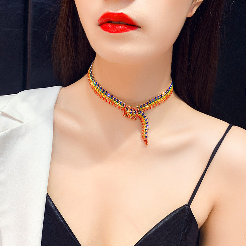 Full Rhinestone Choker Necklaces