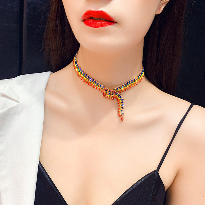 Full Rhinestone Choker Necklaces
