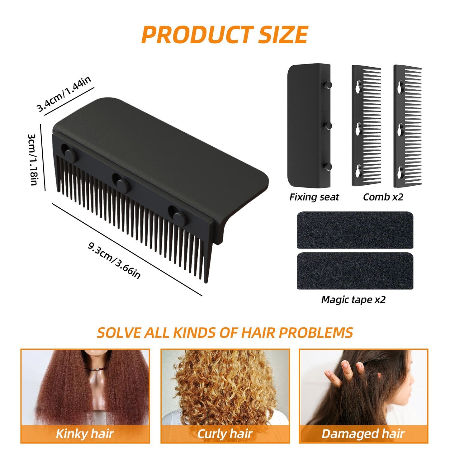 Removable Straight Hair Comb