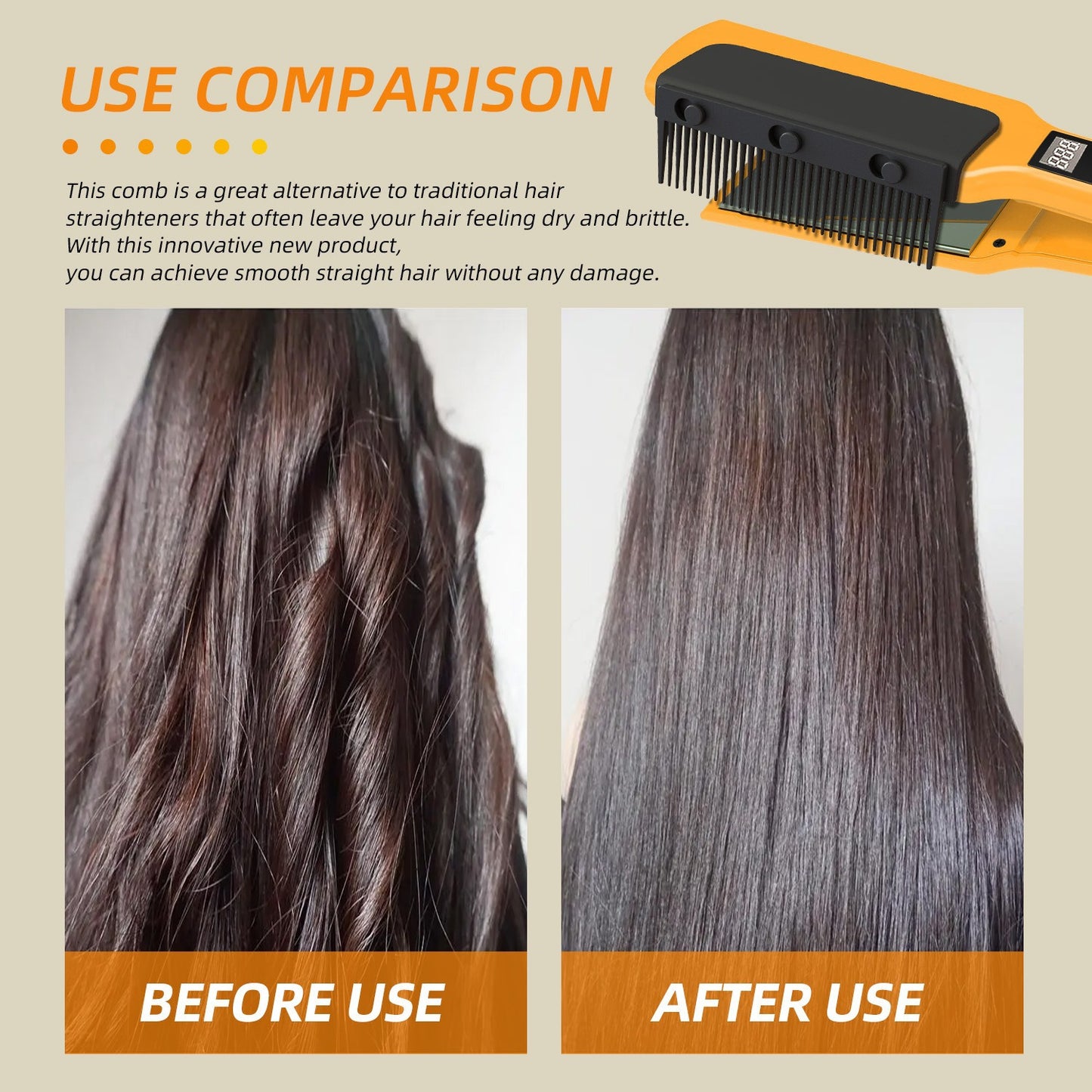 Removable Straight Hair Comb