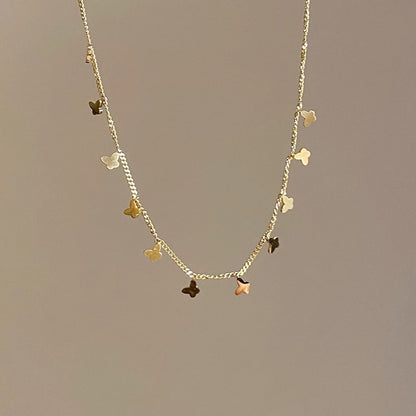 Multiple Small Butterfly Necklaces