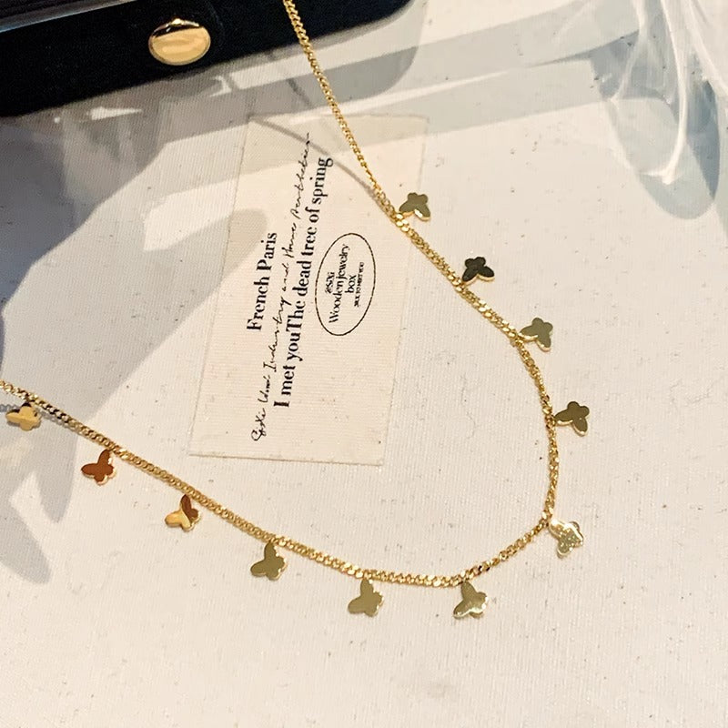 Multiple Small Butterfly Necklaces