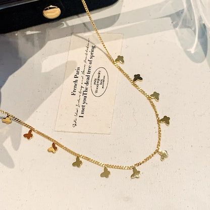 Multiple Small Butterfly Necklaces
