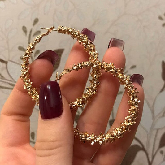 Gold Round Pearl Set