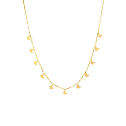 Multiple Small Butterfly Necklaces